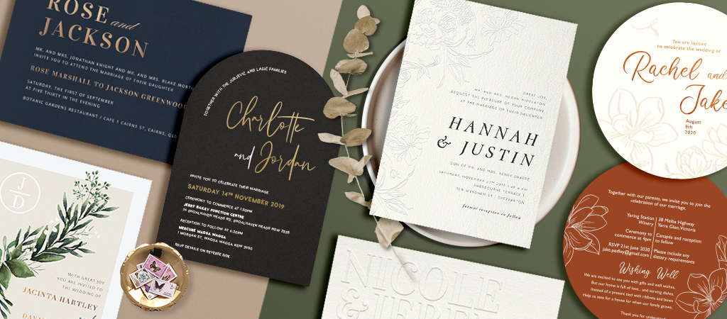 about papermint custom wedding invitation and stationery design