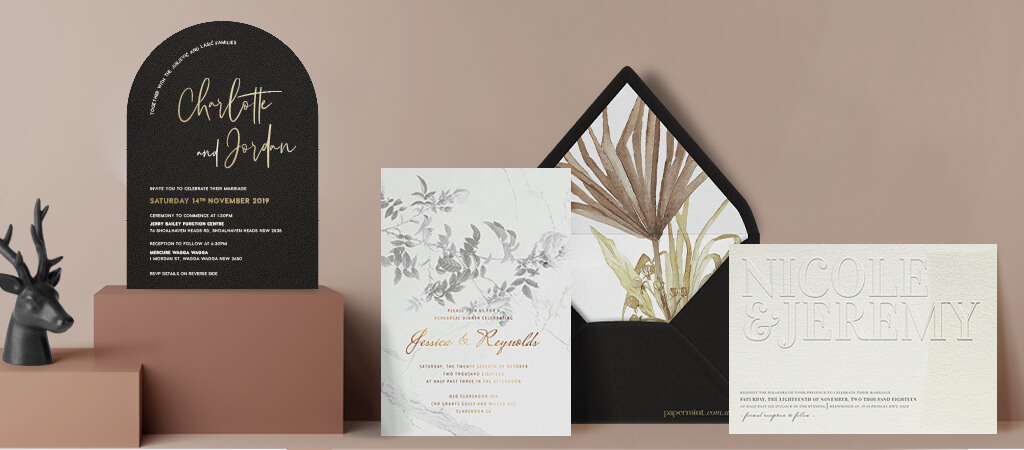 make a request papermint custom wedding invitation and stationery design