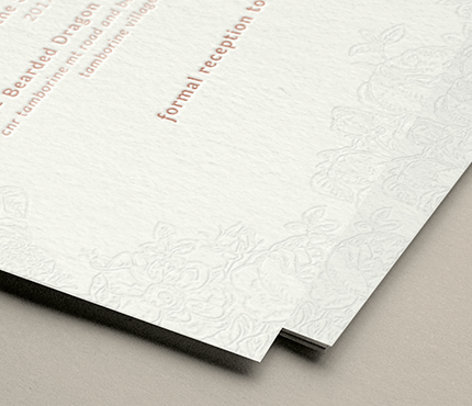 cotton paper papermint custom wedding invitation and stationery design