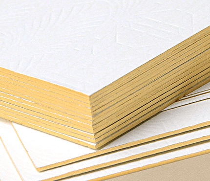 foil edge papermint custom wedding invitation and stationery design