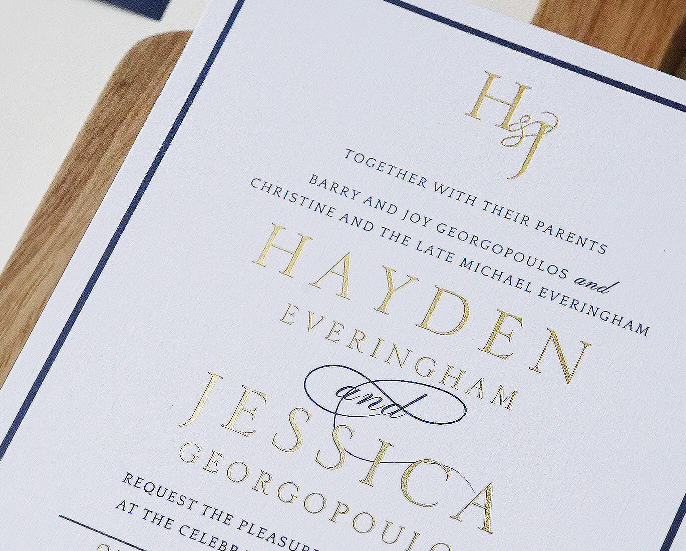 Linen wedding invitation digital 