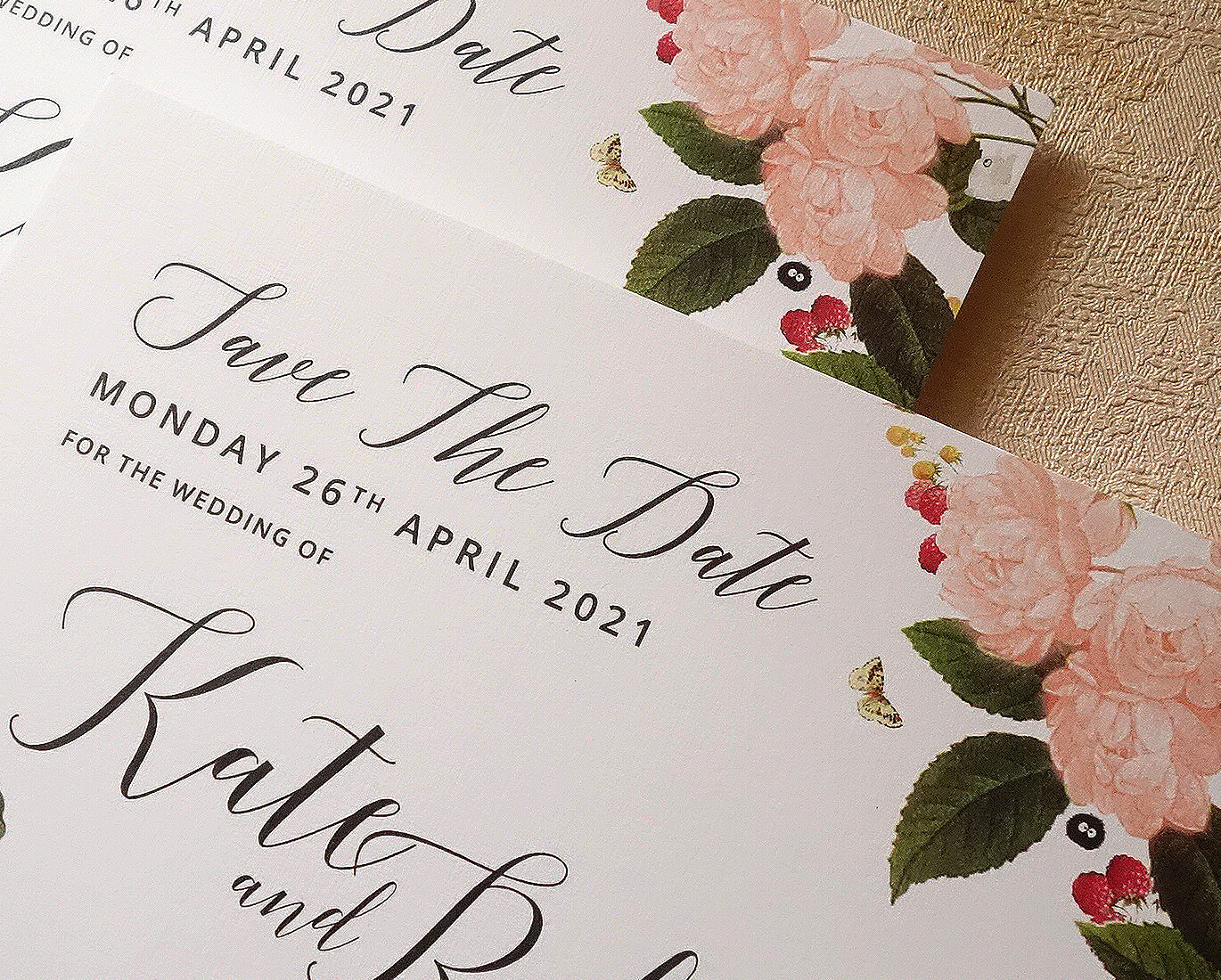 Linen wedding invitation digital 