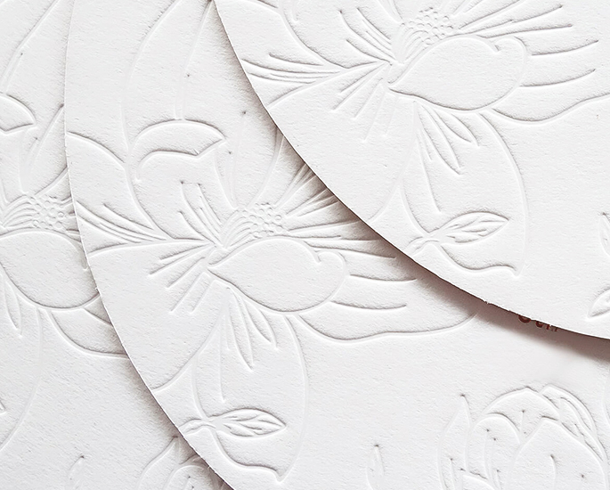 emboss papermint custom wedding invitation and stationery design